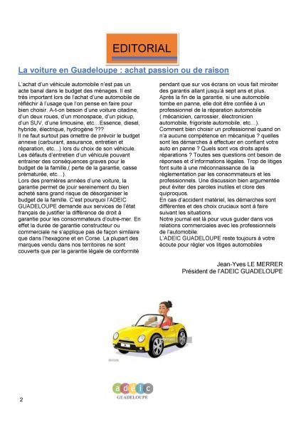Couverture journal conseils pratiques pour l'automobile page 3
